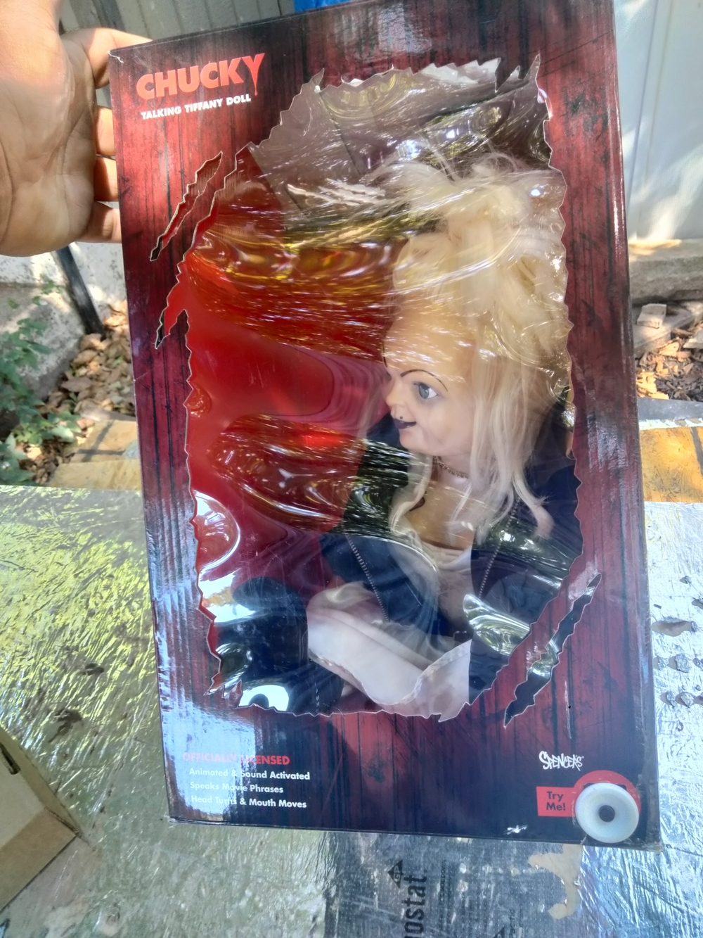 Spencer's Chucky Talking Tiffany Doll - Blonde and Black